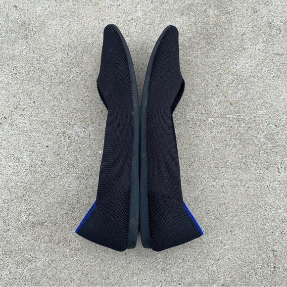 Rothy’s Black The Point Knit Ballet Flats size 6.5 - Picture 9 of 11